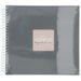 Hama album klasické spirálové FINE ART 36x32 cm, 50 stran, kamenná šedá, bílé listy