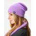Unuo Dámská čepice pletená Warm, Lila