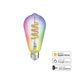 Hama SMART WiFi LED žárovka, Matter, E27, retro, ST64 Filament, RGBW, stmívatelná, aplikace
