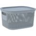 EXCELLENT HOUSEWARE Úložný plastový koš s víkem 6 litrů modrá KO-027000190modr