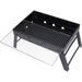 BBQ Gril na dřevěné uhlí skládací 43 x 29 x 23,5 cm černá KO-C83000480