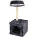 PET COMFORT Škrábadlo pro kočky s pelíškem dvoupatrové 68x30x30cm ED-211815