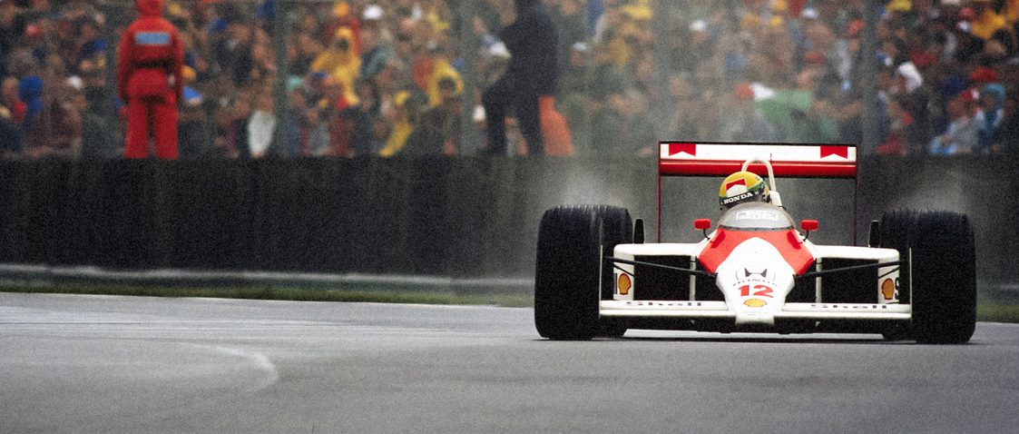 Automobilist Ayrton Senna Mclaren Mp4 4 San Marino Gp 1988 Poster