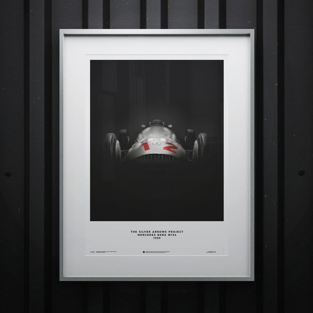 Automobilist Auto Union Type D Silver 1939 Poster Unlimited