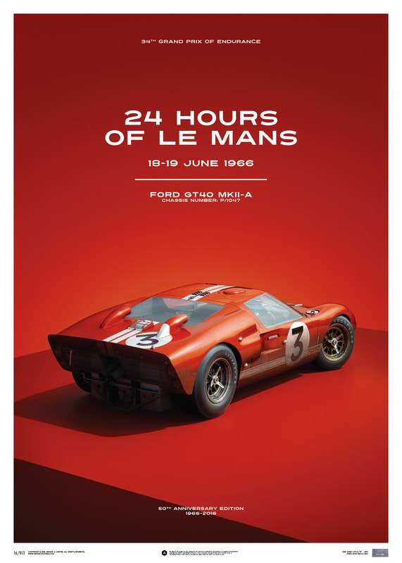 Automobilist - Ford GT40 - Dan Gurney - Red - 24h Le Mans ...