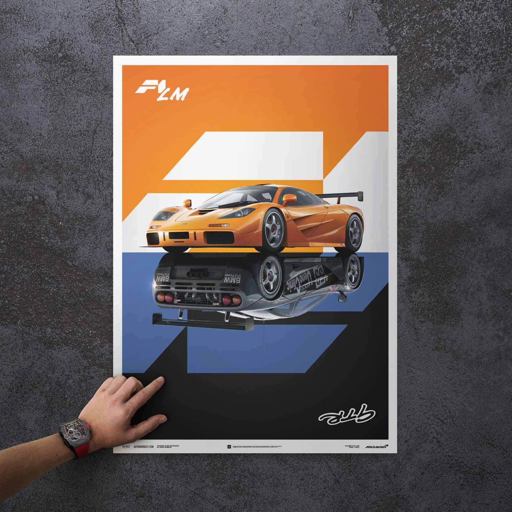 Automobilist McLaren F1 LM / GTR Poster Unlimited Edition