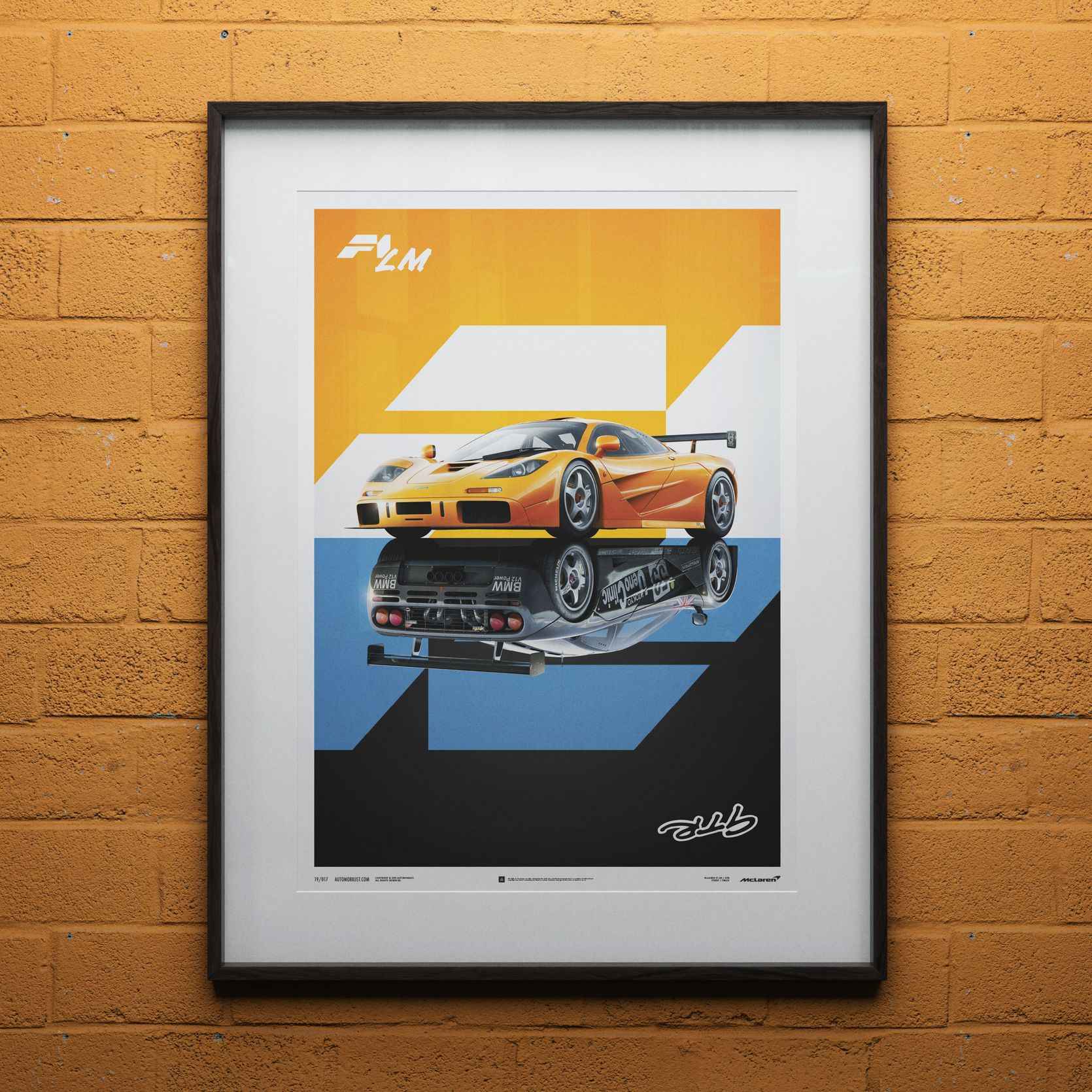 Automobilist McLaren F1 LM / GTR Poster Unlimited Edition