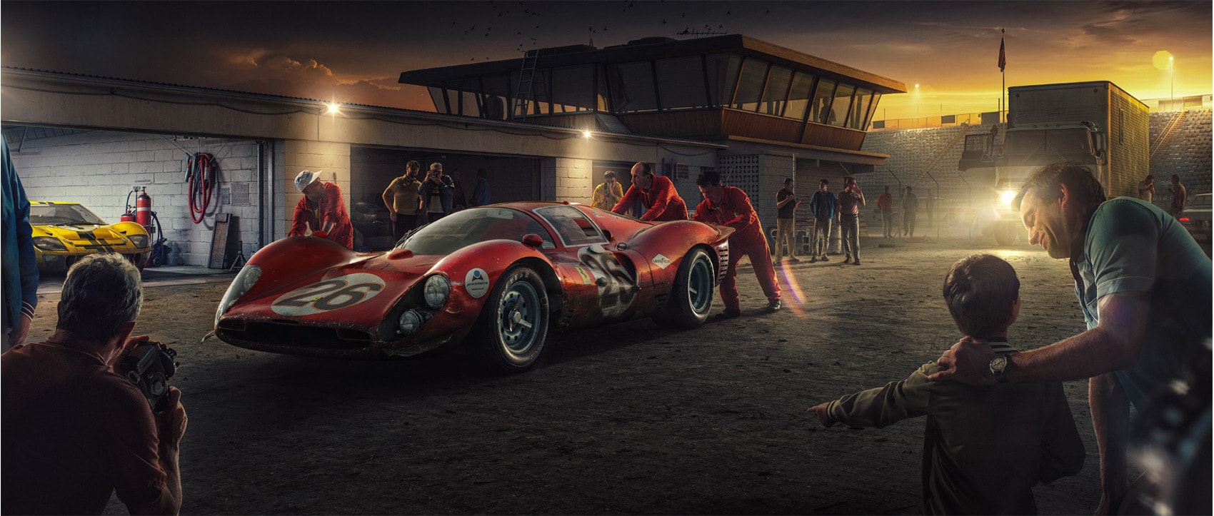 Automobilist - My Childhood Champion Artwork | Ferrari 412P Daytona 1967