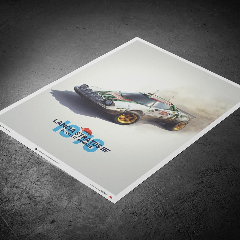 LANCIA STRATOS World Rally 1975 1976 Fine Art Print