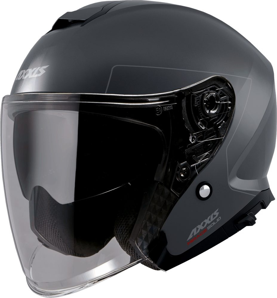 AXXIS Otevřená helma AXXIS MIRAGE SV ABS solid šedá matná - 2XL