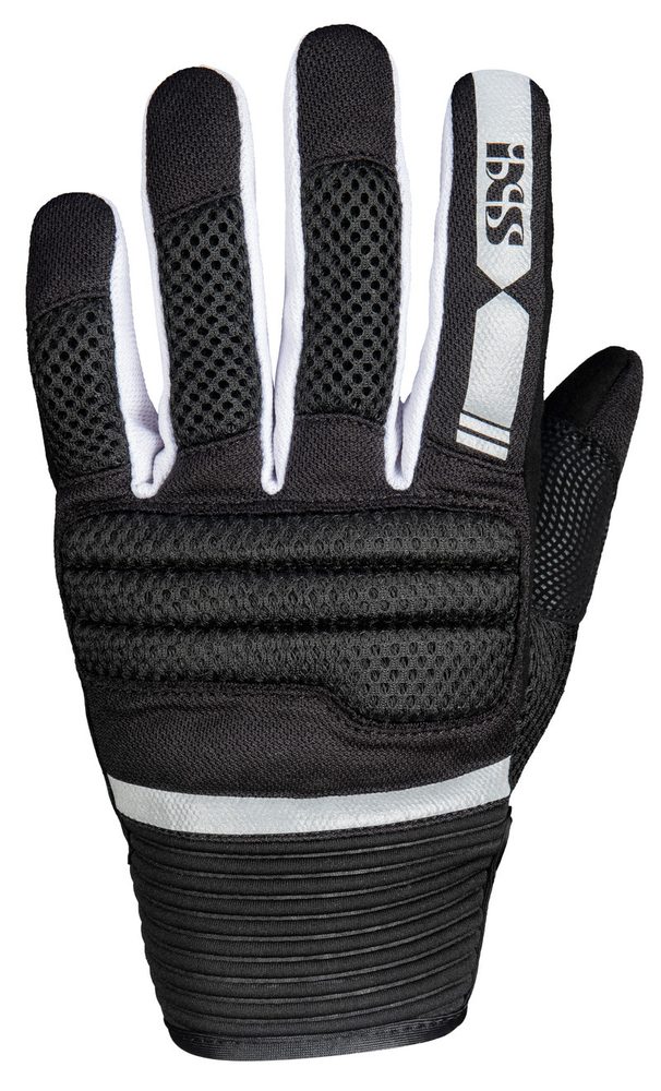 IXS Letní textilní rukavice iXS URBAN SAMUR-AIR 2.0 černo-bílé - L