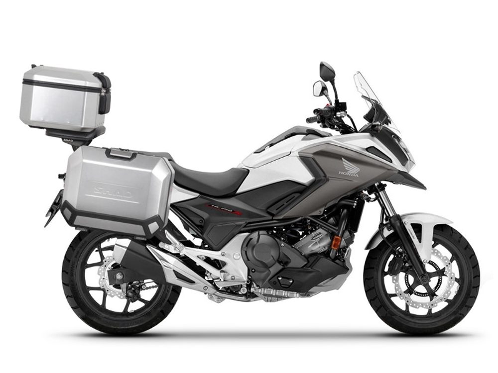 SHAD Kompletní sada hliníkových kufrů SHAD TERRA, 37L topcase 47L/47L boční kufry, včetně montážní sady a plotny SHAD HONDA NC 750 X