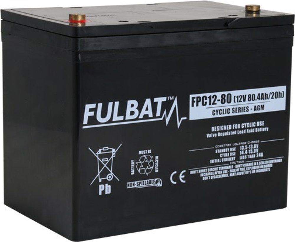 FULBAT AGM battery FULBAT FPC12-80 (T6)