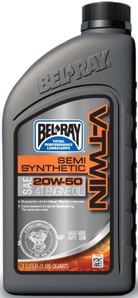 Bel-Ray Motorový olej Bel-Ray V-TWIN SEMI SYNTHETIC 20W-50 1 l