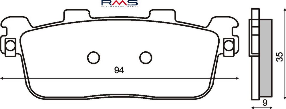 RMS Brzdové destičky RMS 225102740 organické