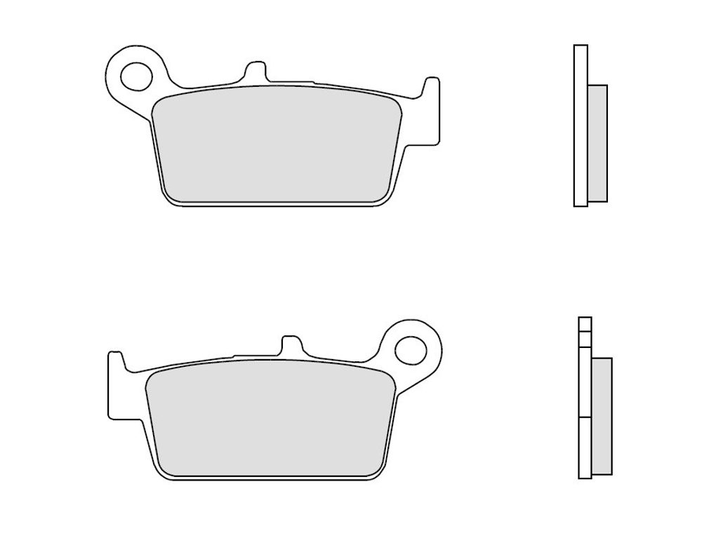 BREMBO Brzdové destičky BREMBO 07010 CC SCOOTER