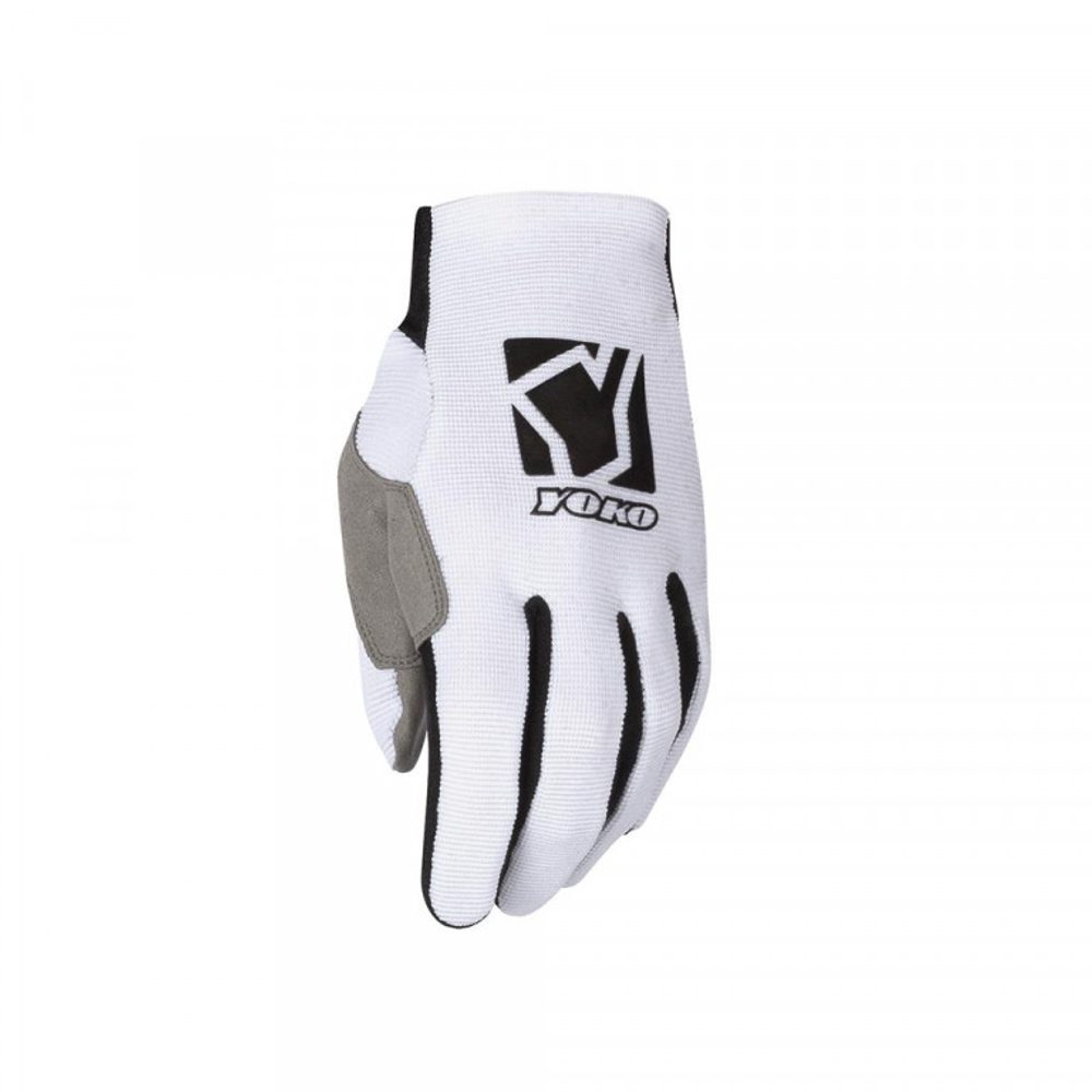 YOKO Motokrosové rukavice YOKO SCRAMBLE - bílá/černá - 6