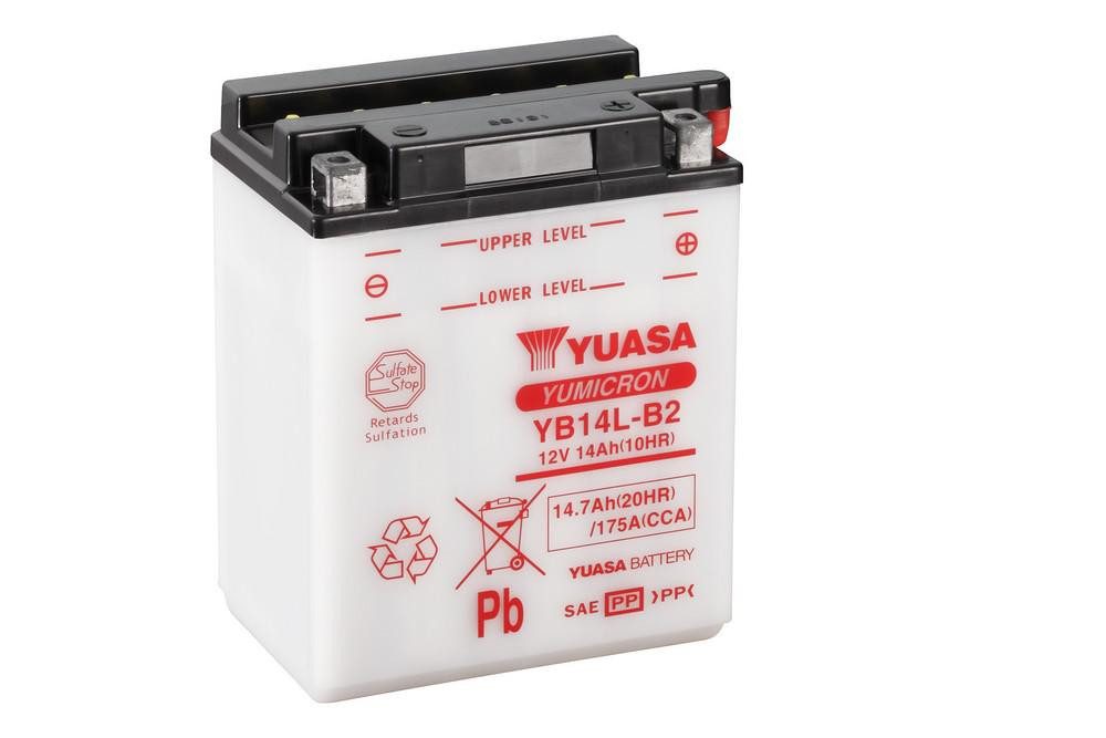 YUASA Yumicron akumulátor vč. kyseliny YUASA YB14L-B2