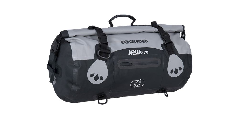 OXFORD Nepromokavý vak na motorku OXFORD AQUA Roll Bag T70 Grey