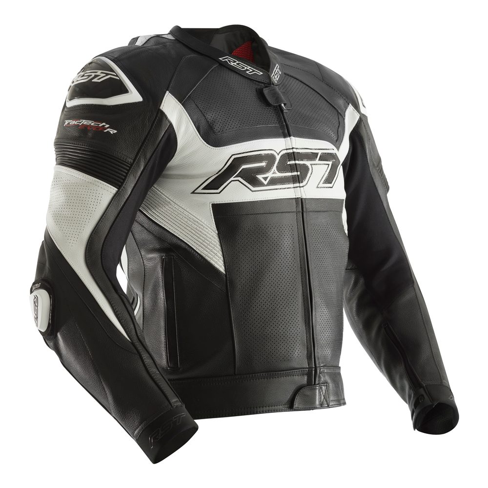 RST Pánská kožená bunda RST TRACTECH EVO R CE / JKT 2049 - bílá