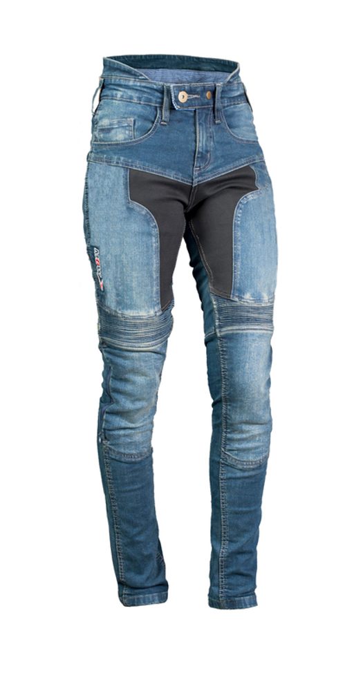 MBW Dámské kevlarové jeansy MBW PIPPA - modré - 44