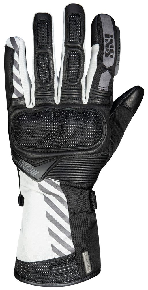 IXS Moderní cestovní rukavice iXS GLASGOW-ST 2.0 černo-bílé - XL