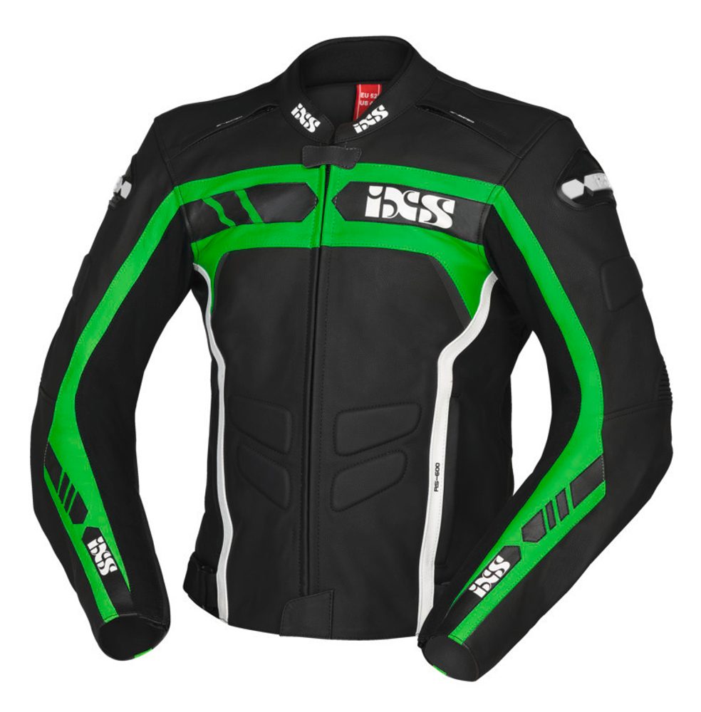 IXS Sportovní kožená bunda iXS LD RS-600 1.0 X73003 zelená - 54