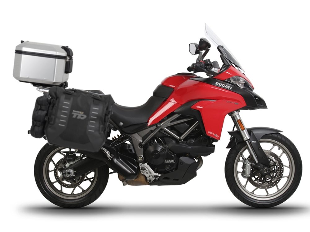 SHAD Kompletní sada bočních adventure brašen SHAD TERRA TR40 a hliníkového 48L topcase, včetně montážní sady SHAD DUCATI MULTISTRADA 950 / 1200 / 1260