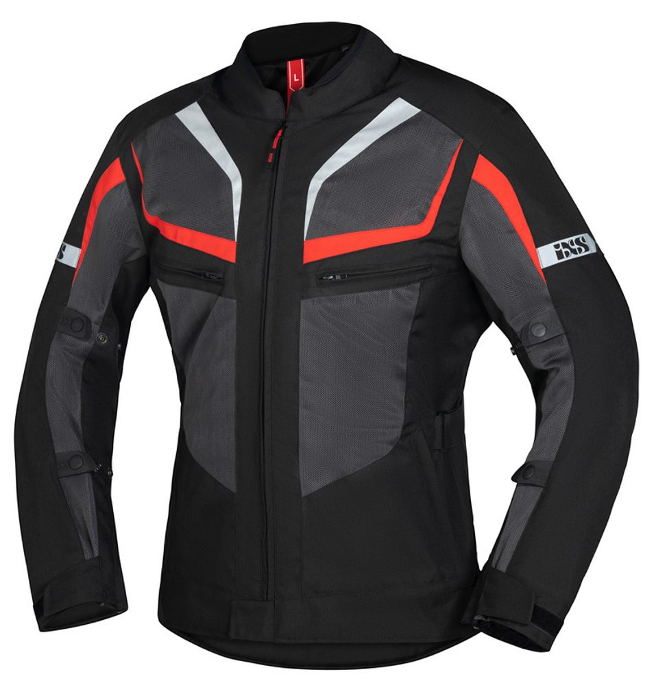 IXS Letní textilní bunda iXS GERONA-AIR 1.0 - červená - 7XL