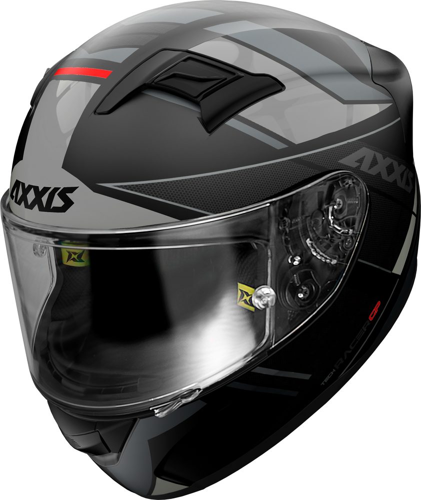 AXXIS Integrální helma AXXIS GP RACER SV FIBER TECH - matná šedá - XL