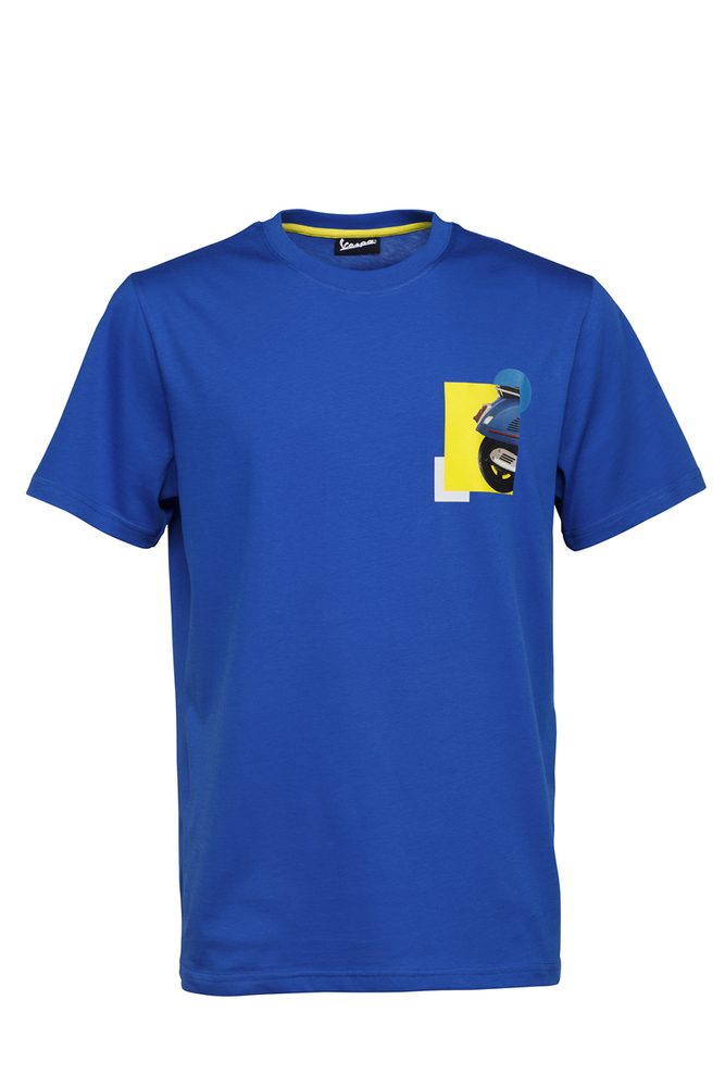 Vespa Pánské tričko Vespa HERITAGE - modrá - XL