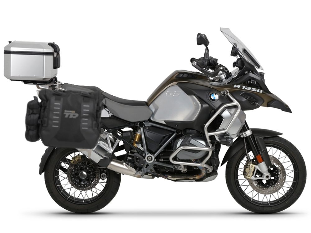 SHAD Kompletní sada bočních adventure brašen SHAD TERRA TR40 a hliníkového 37L topcase, včetně montážní sady SHAD BMW R 1200 GS Adventure/ R 1250 GS Adventure