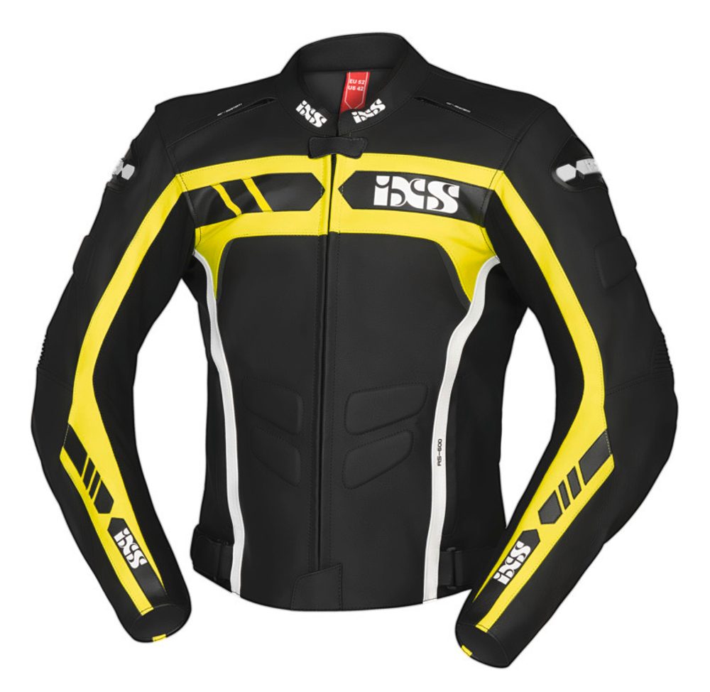 IXS Kožená sportovní bunda iXS LD RS-600 1.0 žlutá - 60