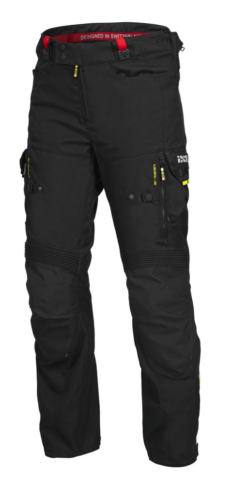 IXS Cestovní kalhoty iXS ADVENTURE-GTX prodloužené černé - XL