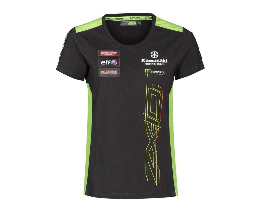 Kawasaki Dámské tričko Kawasaki Racing Team WSBK 2023 - černá - XL