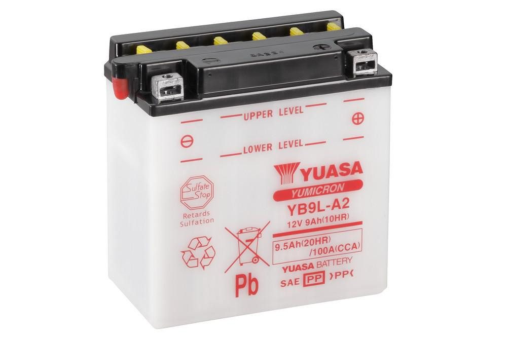 YUASA Yumicron akumulátor bez kyseliny YUASA YB9L-A2