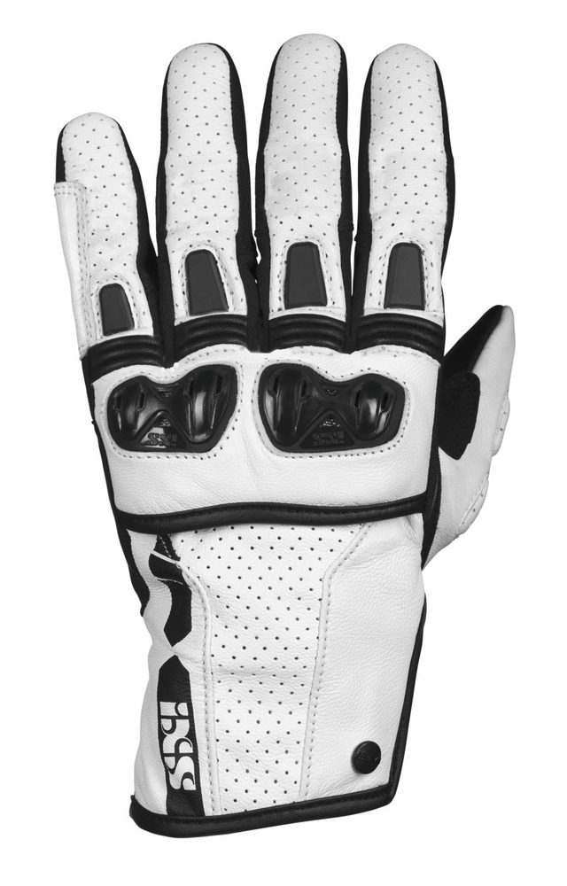 IXS Kožené sportovní rukavice iXS TALURA 3.0 bílé - XL