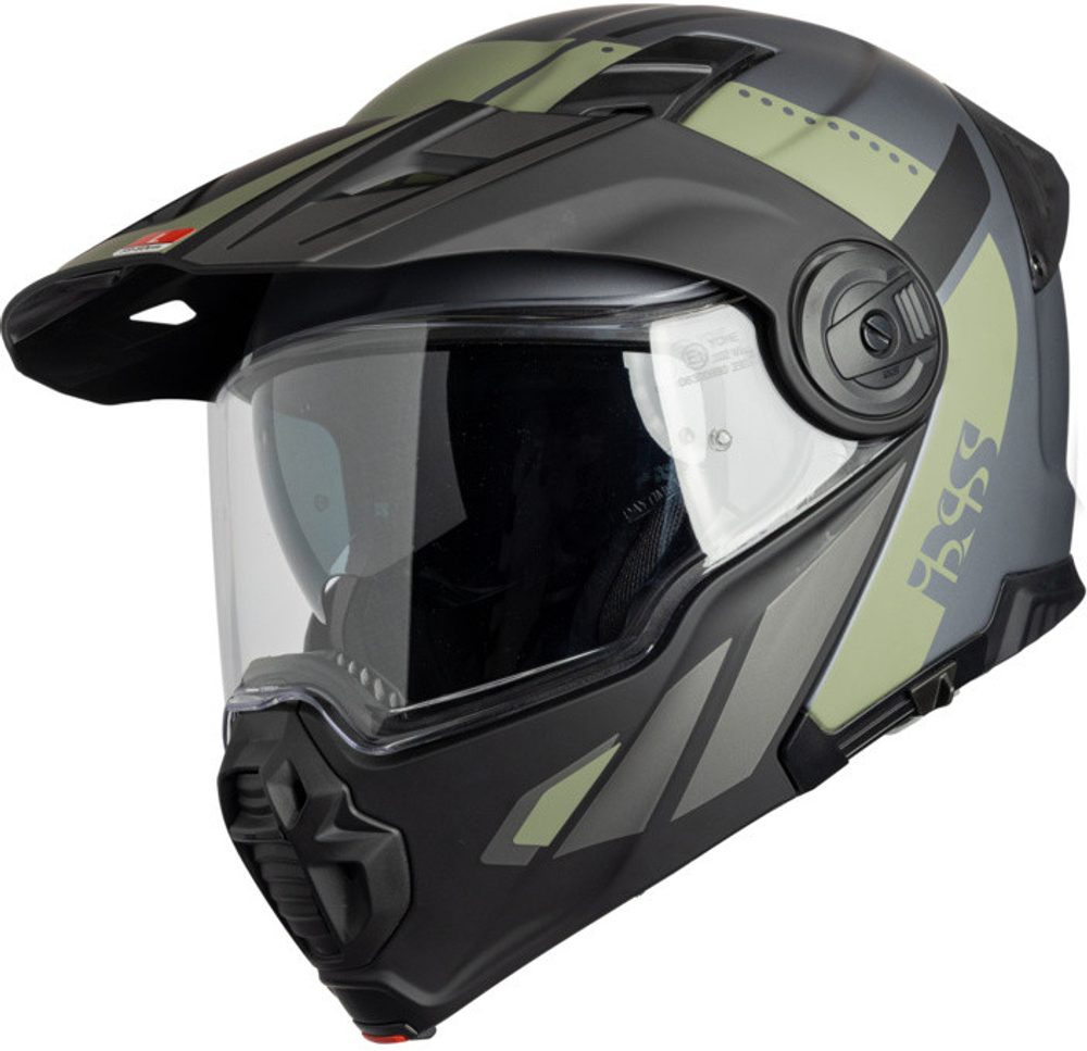 IXS Flip-up helmet iXS VENTURE 1.0 X15903 black-anthracite-olive - Flip-up helmet iXS VENTURE 1.0 X15903 black-anthracite-olive 2XL