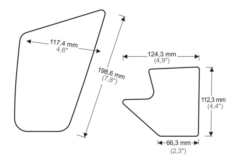 PUIG Boční chrániče nádrže PUIG ANTI-SLIP 20092N černý