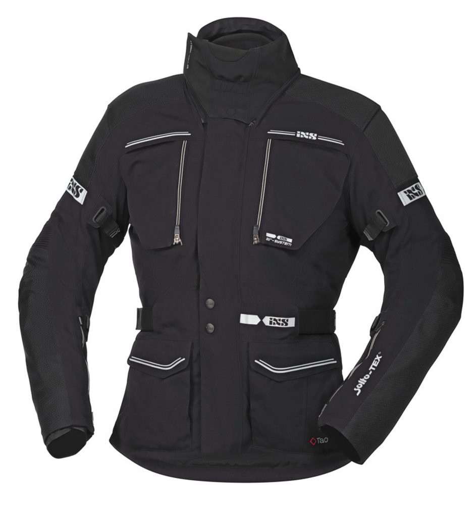 IXS Cestovní textilní bunda iXS TRAVELLER-ST černá - 2XL