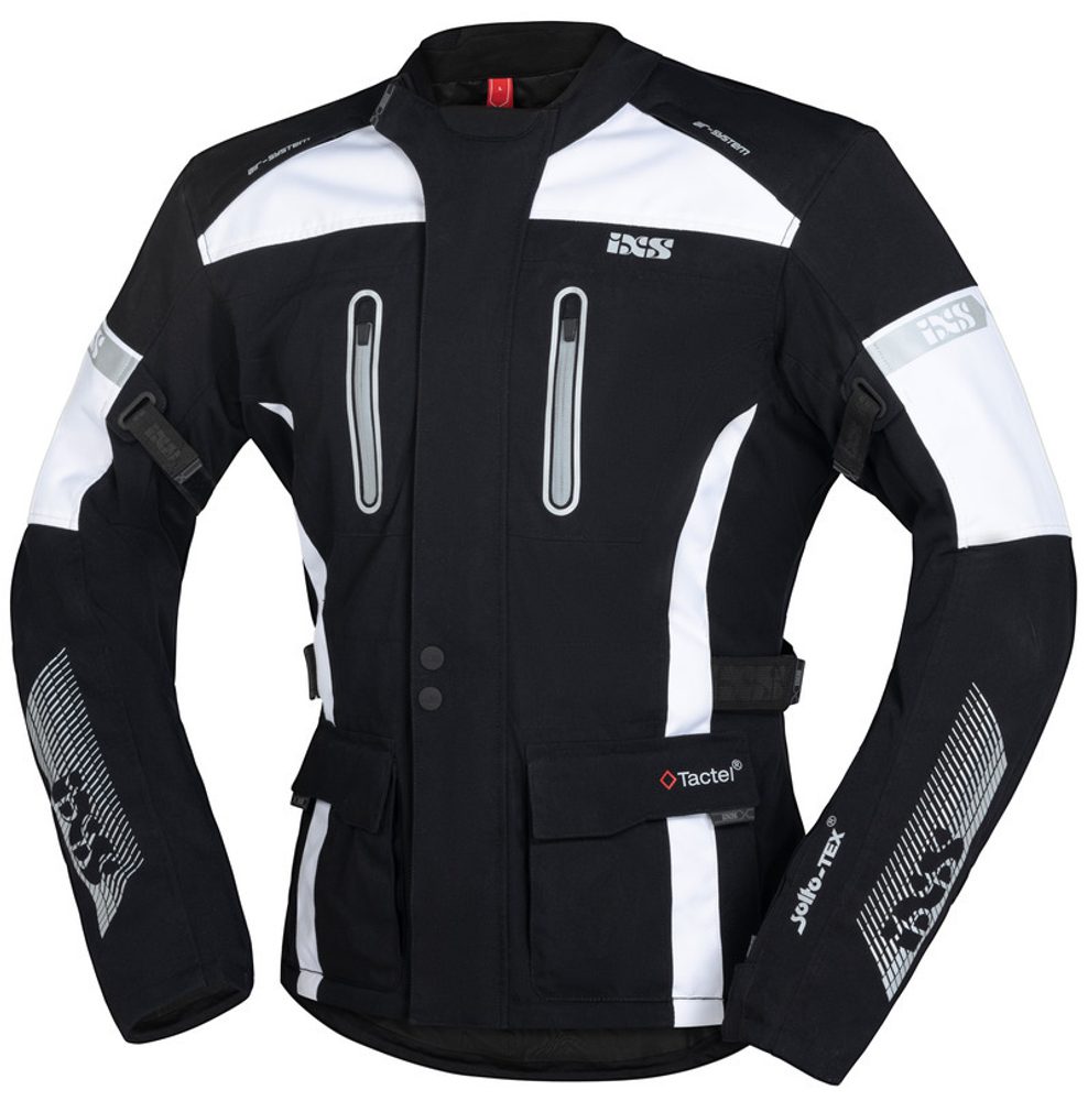 IXS Textilní bunda iXS PACORA-ST - černo-bílá - 4XL