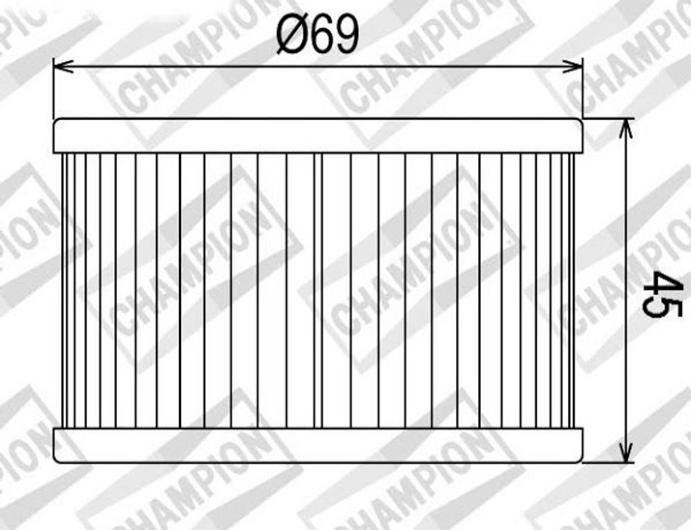 CHAMPION Olejový filtr CHAMPION COF011 100609325