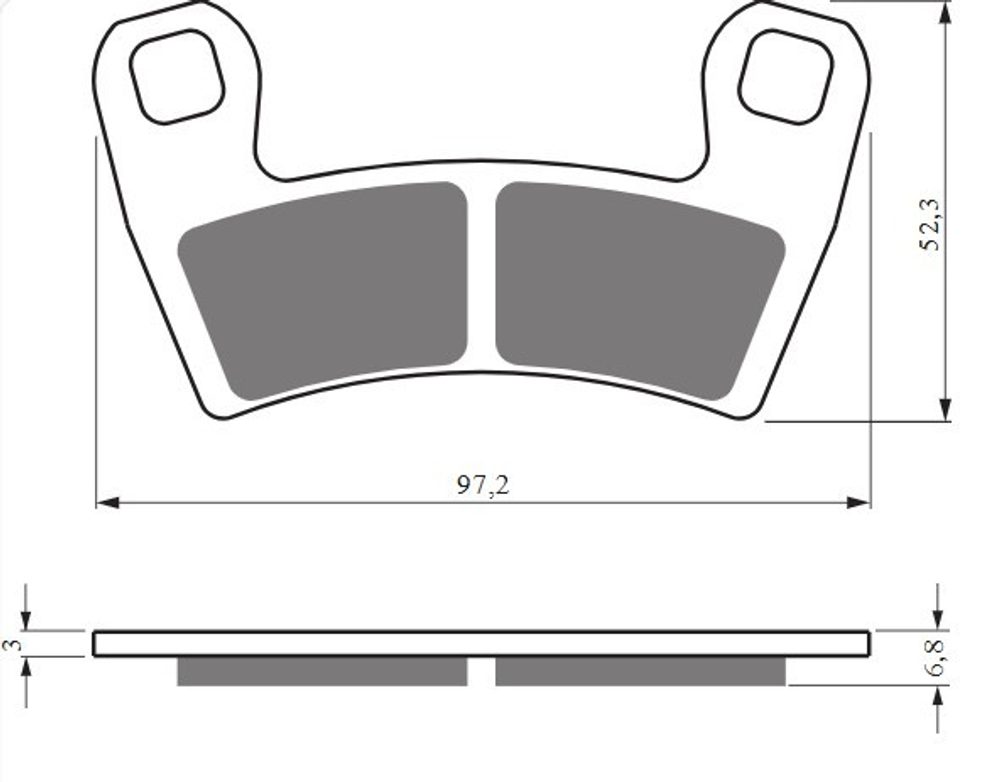 GOLDfren Brzdové destičky GOLDFREN 428 S33 STREET FRONT