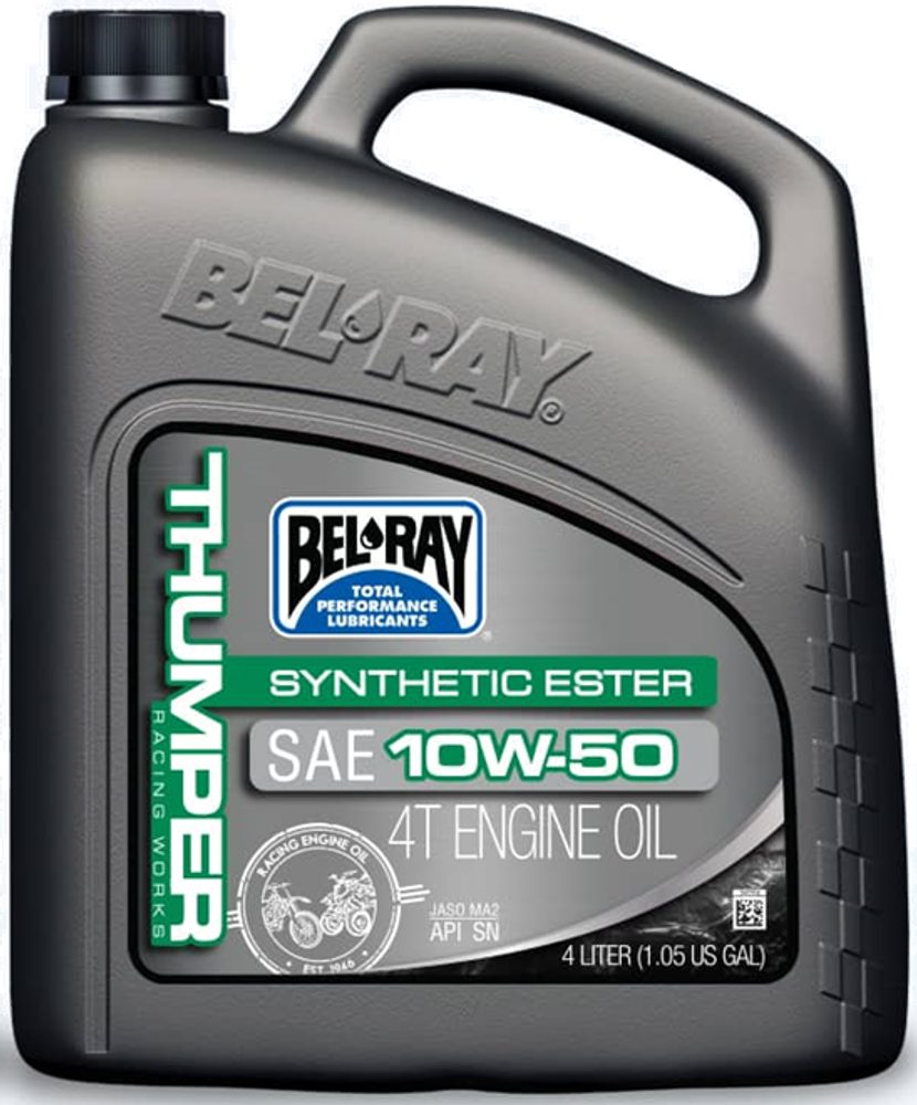Bel-Ray Motorový olej Bel-Ray THUMPER RACING WORKS SYNTHETIC ESTER 4T 10W-50 4 l