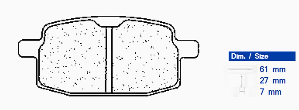 CL BRAKES Brzdové destičky CL BRAKES 2696 A3+