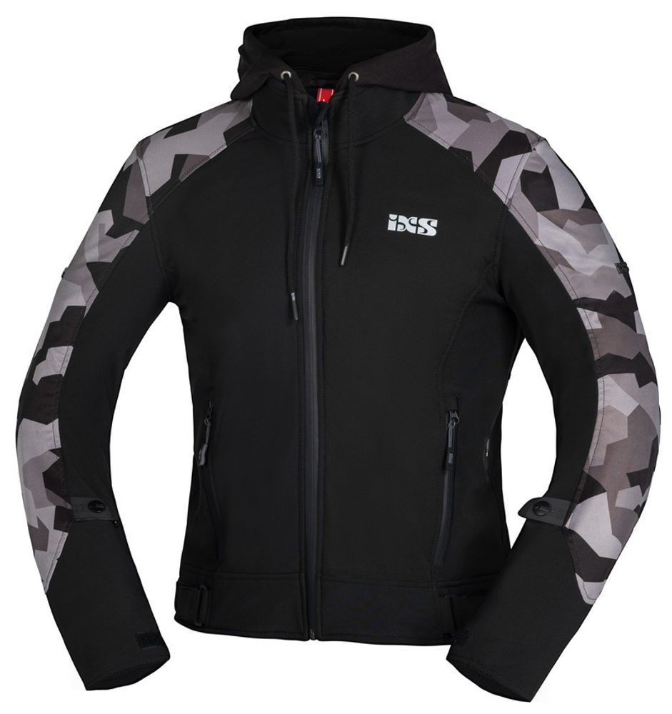 IXS Softshellová bunda iXS SO MOTO CAMO - černá - L