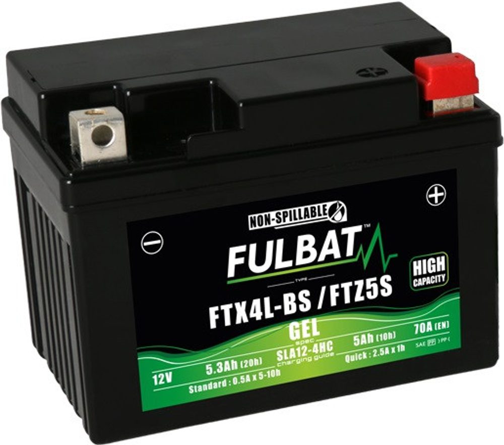 FULBAT Gelová baterie FULBAT FTX4L-BS / FTZ5S SLA (YTX4L-BS / YTZ5S SLA)