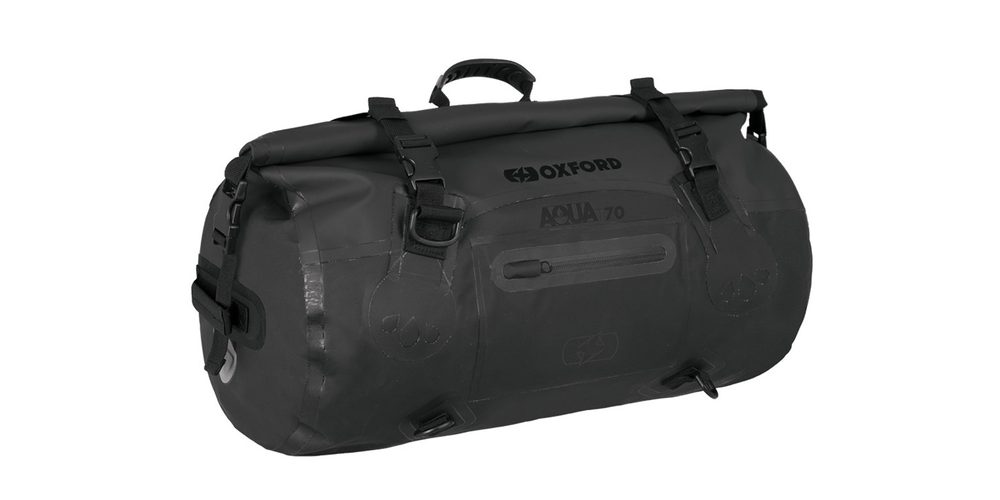 OXFORD Nepromokavý vak na motorku OXFORD AQUA Roll Bag T70, černý, 70l