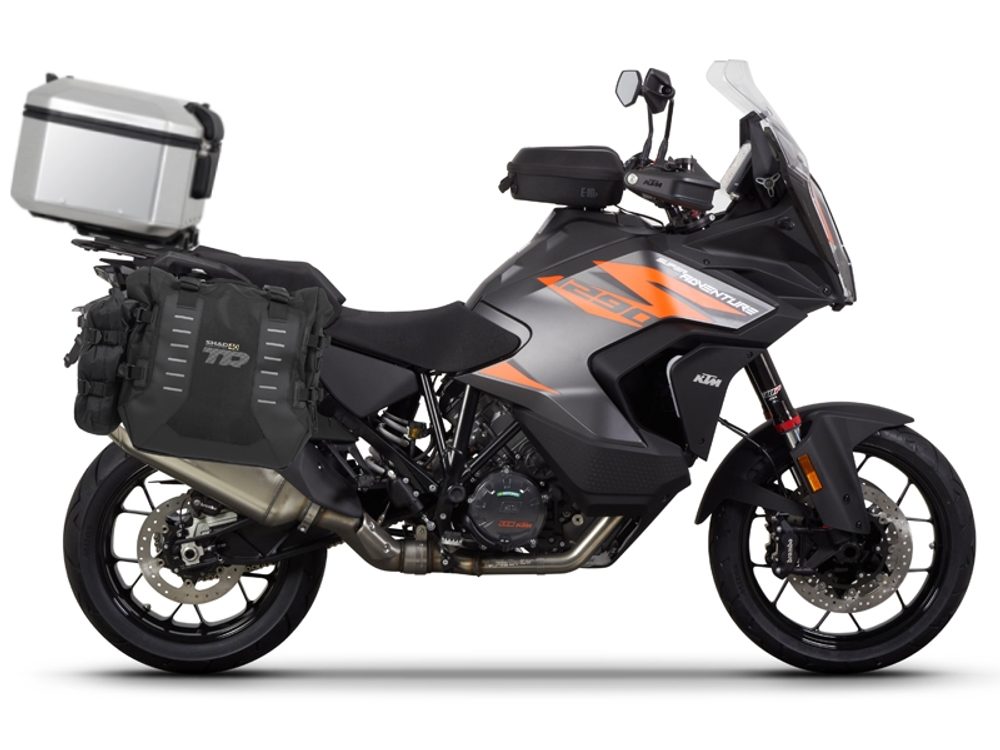 SHAD Kompletní sada bočních adventure brašen SHAD TERRA TR40 a hliníkového 55L vrchního kufru, včetně montážní sady SHAD KTM Super Adventure 1290 (R, S)