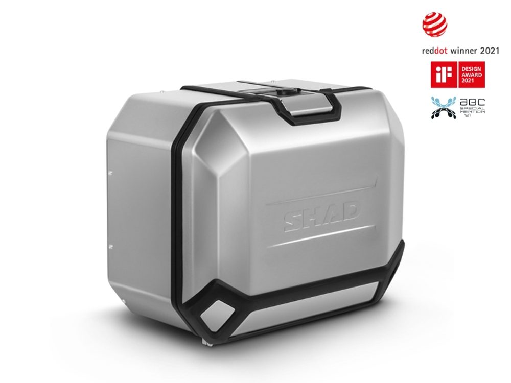 SHAD Kompletní sada hliníkových kufrů SHAD TERRA, 37L topcase 47L/47L boční kufry, včetně montážní sady a plotny SHAD SUZUKI DL 1000 V-Strom/ DL 1050 V-Strom